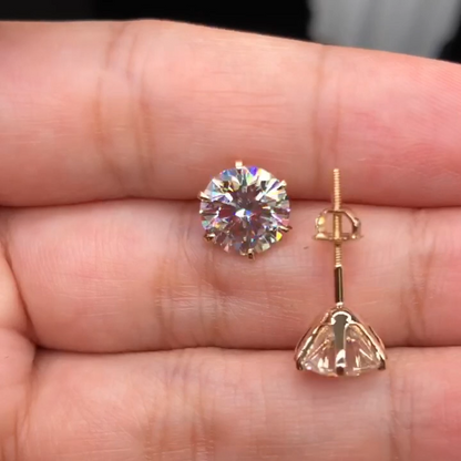 Τέρα Σκουλαρίκια | Λευκόχρυσο