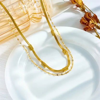 Κολιέ Vintage Sorella Gem Doppel-Lag | Χρυσό