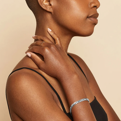 Κληρονομιά Κουβανέζικη Βραχιόλι | Λευκόχρυσο